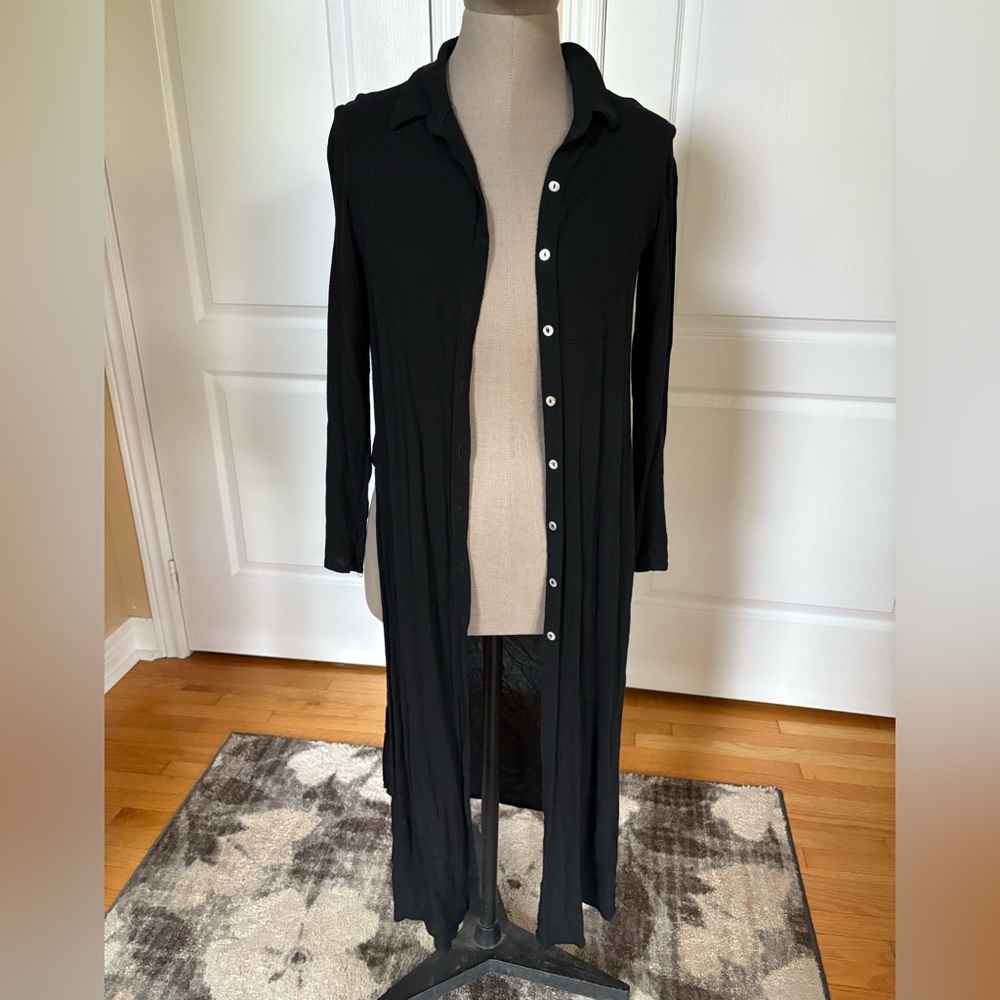 My Story Black Long Cardigan